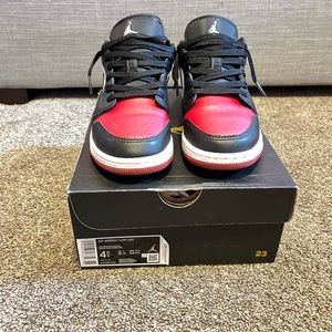 Red, Black and White Air Jordan 1 Low